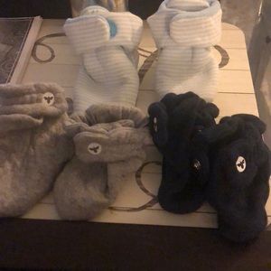 Baby booties 3 pair